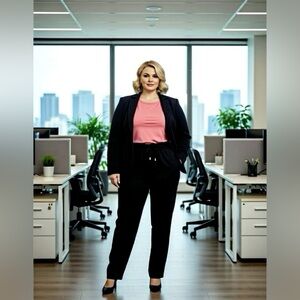 Classic Black Women's Pantsuit